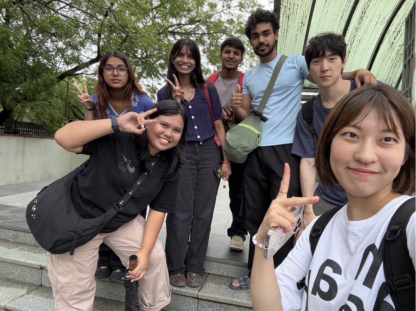 Ascha with friends on the mission field